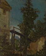 Albrecht Altdorfer Landscape with a Footbridge oil painting artist